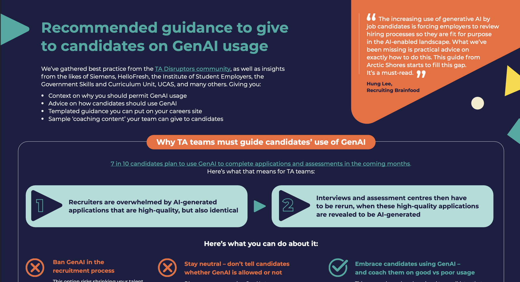 The ultimate guide on managing candidates use of GenAI